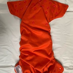 BumGenius Elemental 3 (organic) “Sassy”/orange diaper in GUC